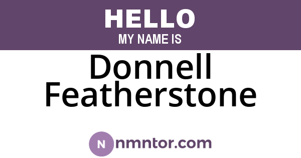 Donnell Featherstone