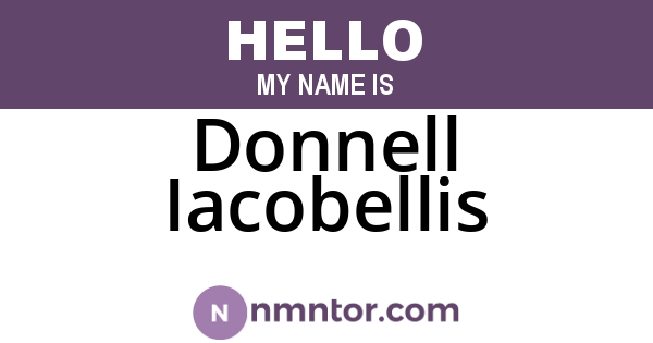 Donnell Iacobellis