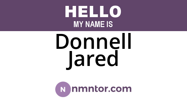 Donnell Jared