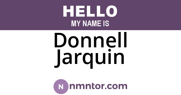 Donnell Jarquin