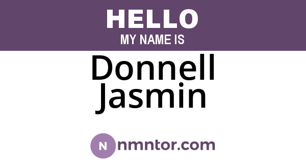 Donnell Jasmin