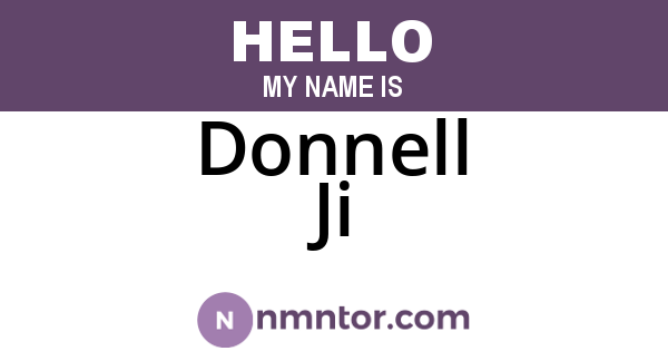 Donnell Ji