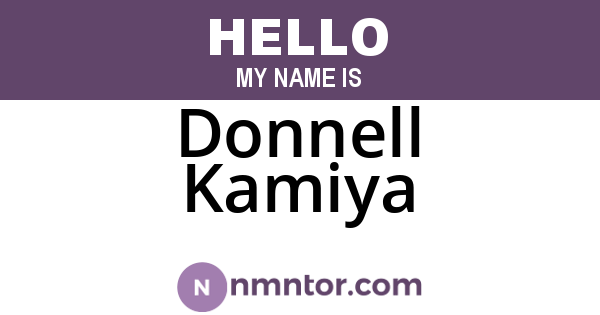 Donnell Kamiya