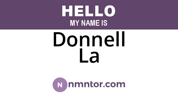 Donnell La