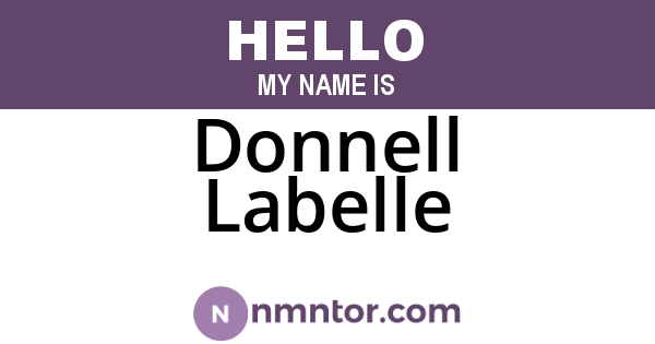 Donnell Labelle