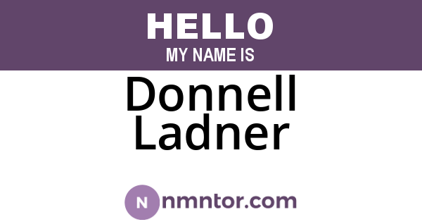 Donnell Ladner