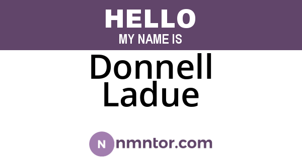 Donnell Ladue