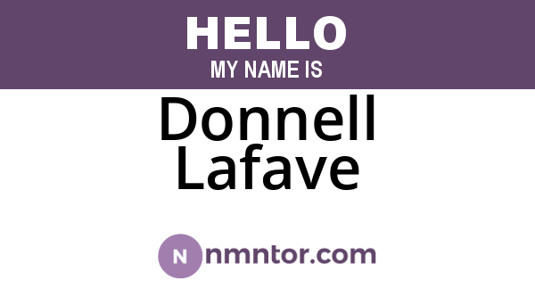 Donnell Lafave
