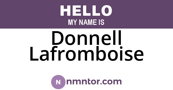Donnell Lafromboise