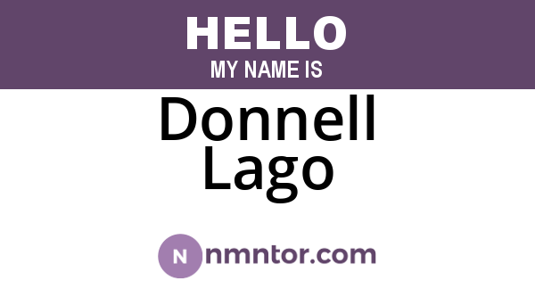 Donnell Lago