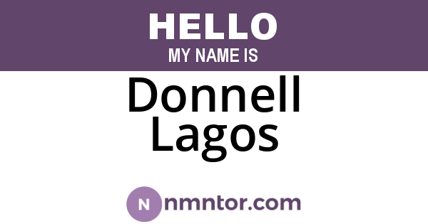 Donnell Lagos