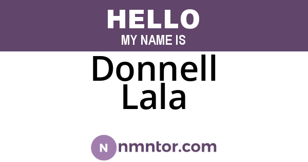 Donnell Lala