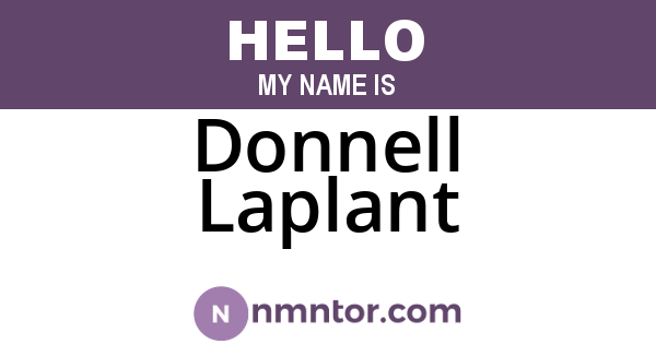 Donnell Laplant