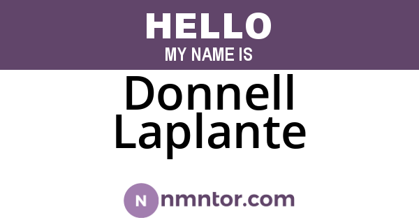 Donnell Laplante