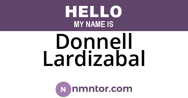 Donnell Lardizabal