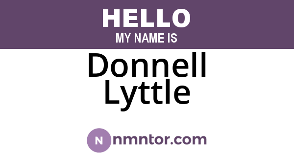 Donnell Lyttle