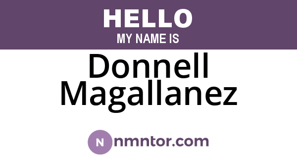 Donnell Magallanez