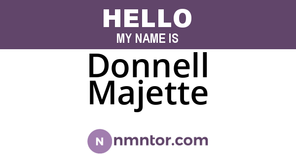 Donnell Majette