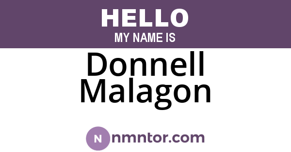 Donnell Malagon