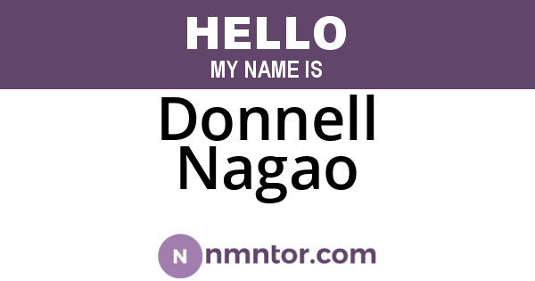 Donnell Nagao