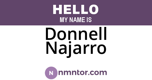 Donnell Najarro