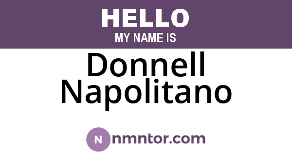 Donnell Napolitano