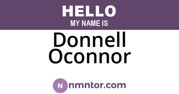 Donnell Oconnor