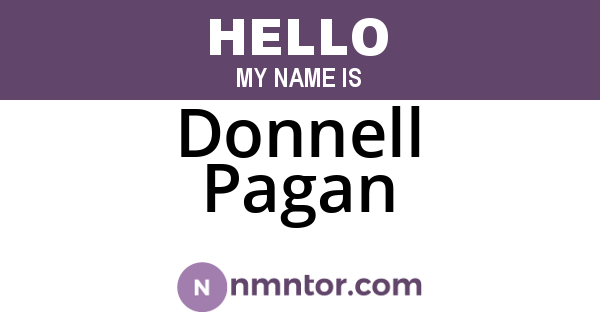 Donnell Pagan