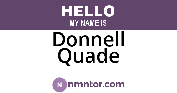 Donnell Quade