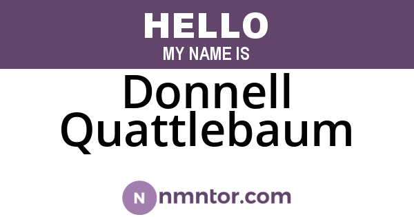 Donnell Quattlebaum