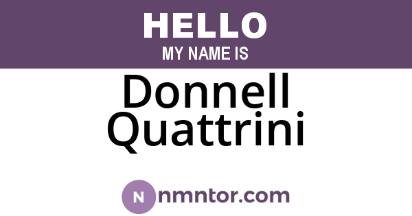 Donnell Quattrini