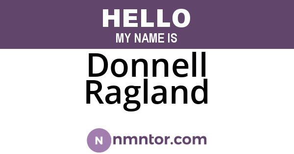 Donnell Ragland