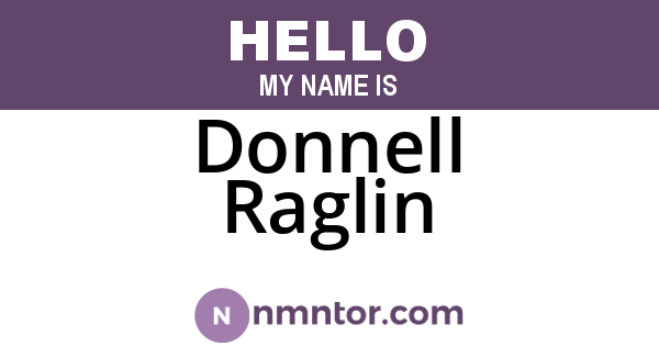 Donnell Raglin