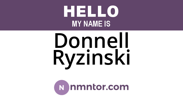 Donnell Ryzinski