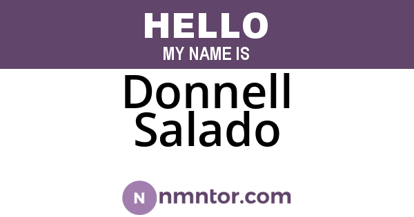 Donnell Salado