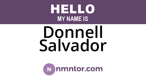 Donnell Salvador