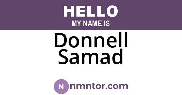Donnell Samad