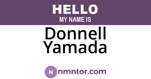Donnell Yamada