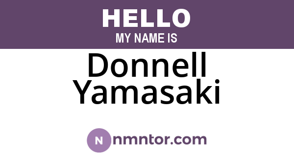 Donnell Yamasaki
