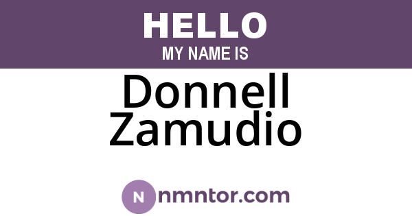 Donnell Zamudio