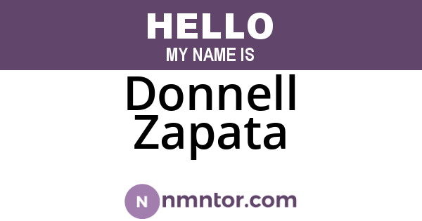 Donnell Zapata