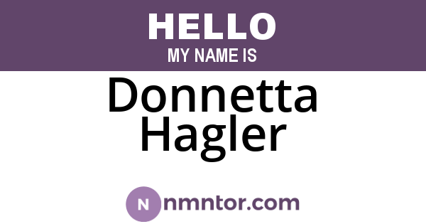 Donnetta Hagler