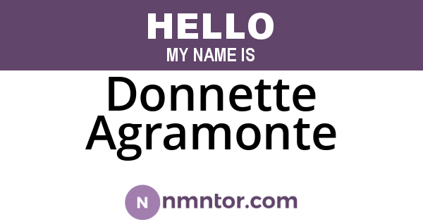 Donnette Agramonte