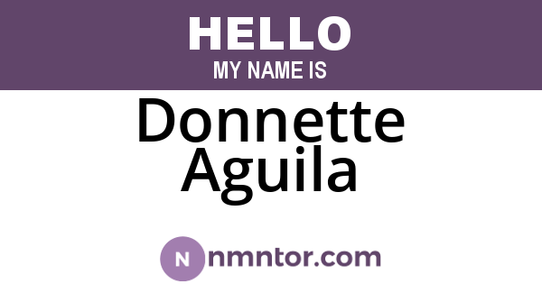 Donnette Aguila