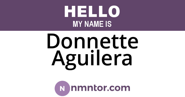 Donnette Aguilera