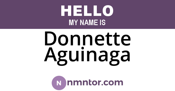 Donnette Aguinaga