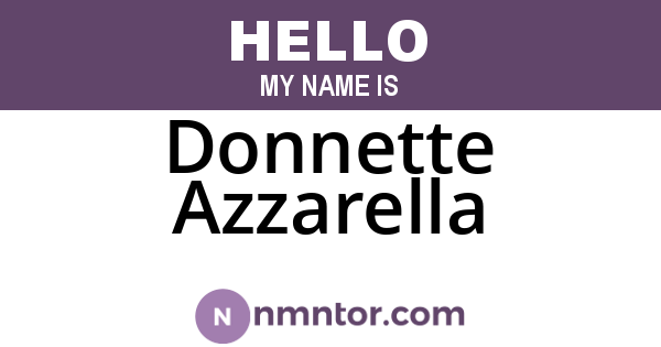 Donnette Azzarella