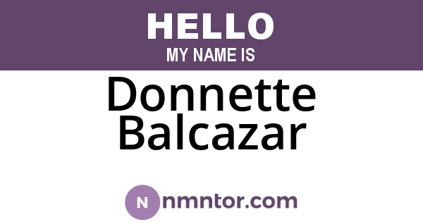 Donnette Balcazar