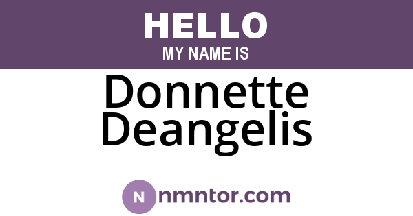 Donnette Deangelis