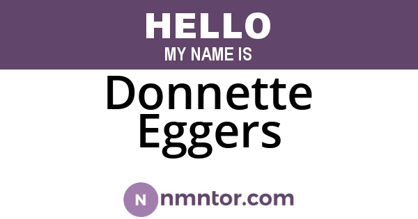 Donnette Eggers